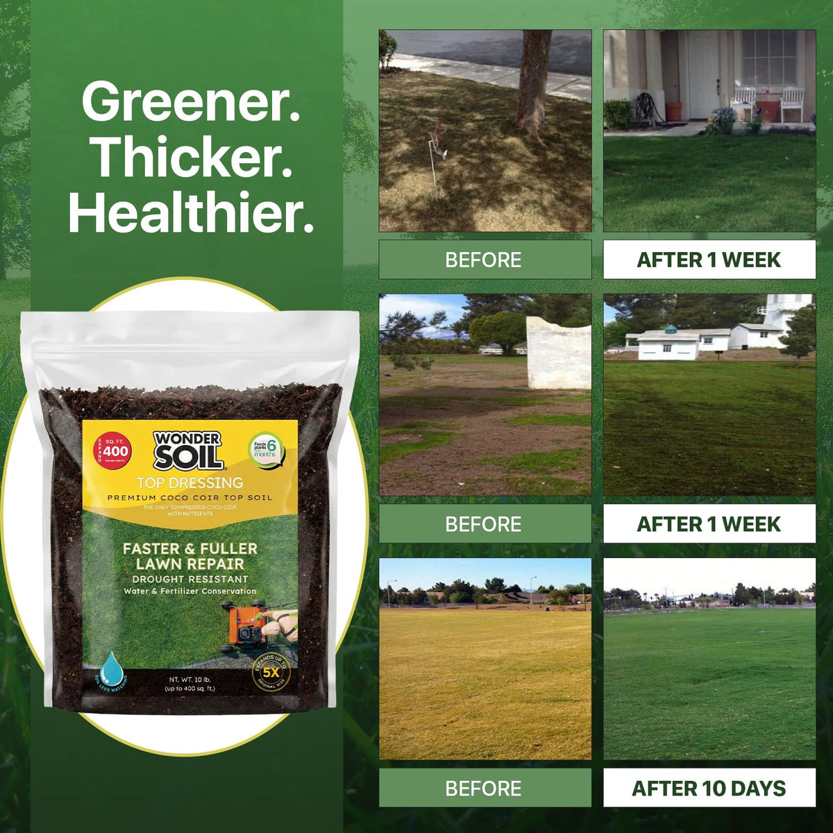 Wonder Soil multipurpose formula supports overseeding, topdressing, and soil amendment