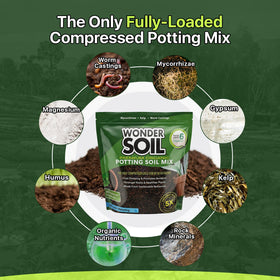 Wonder Soil pre-mixed potting soil ready to use for quick seed starts