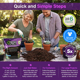 Wonder Soil promotes robust root development with beneficial microbes.