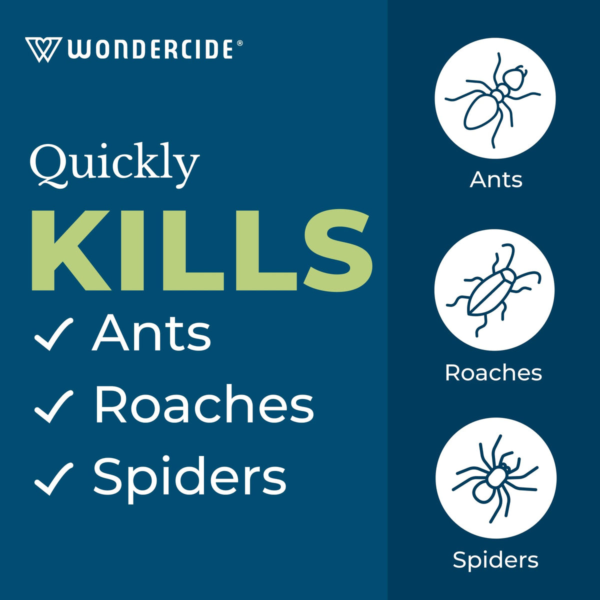 Wondercide spray applied to baseboards to deter pests around edges