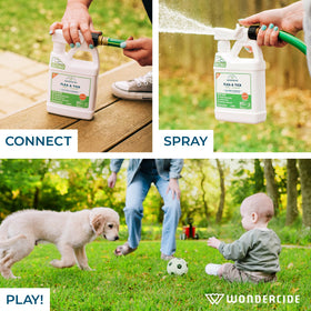 Wondercide covers up to 5,000 sq ft for yard protection.
