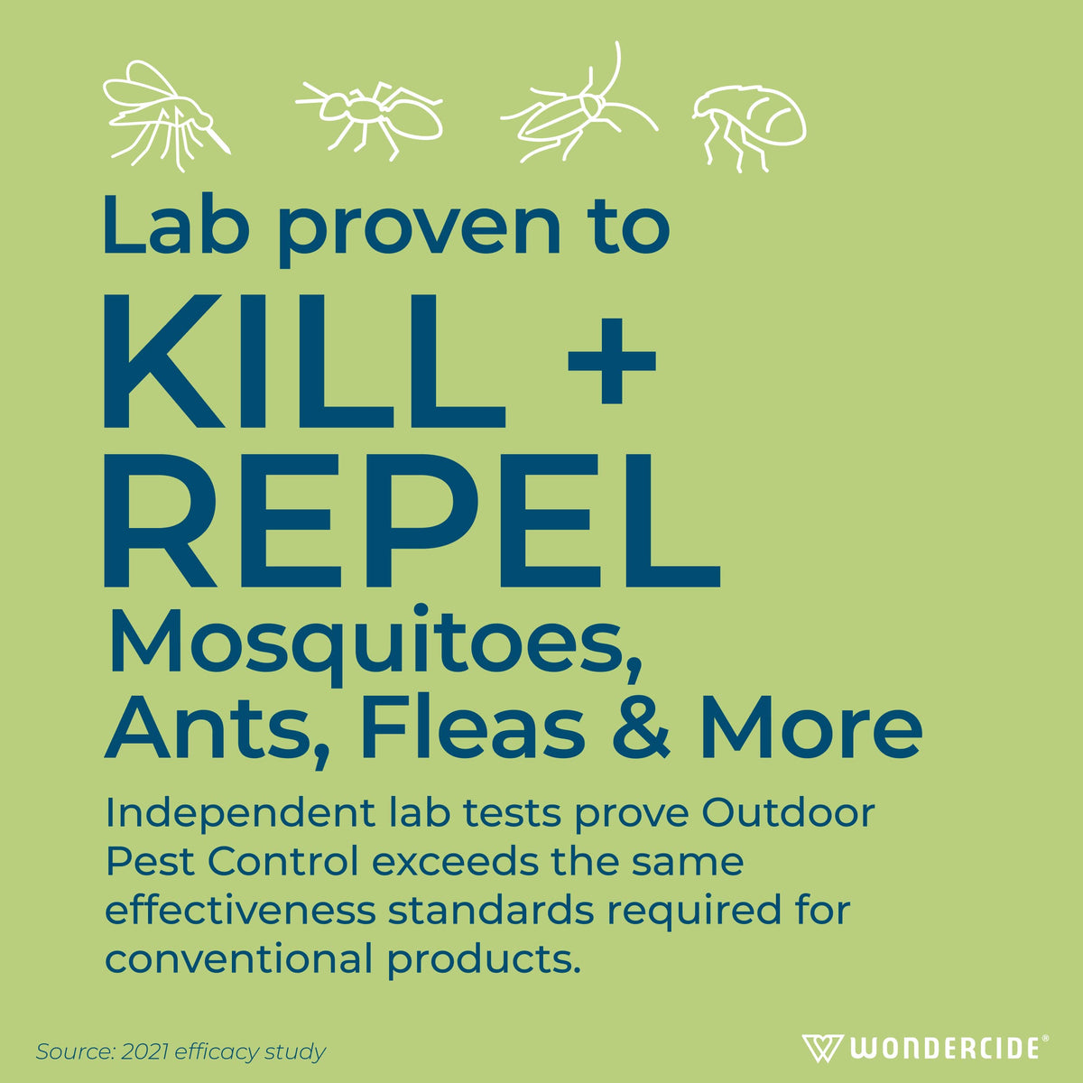 Wondercide backyard spray covers up to 5,000 sq ft for larger outdoor spaces.