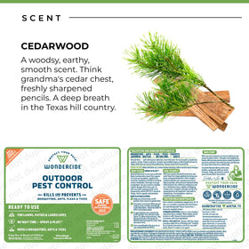 Wondercide cruelty-free and biodegradable formula respects nature.