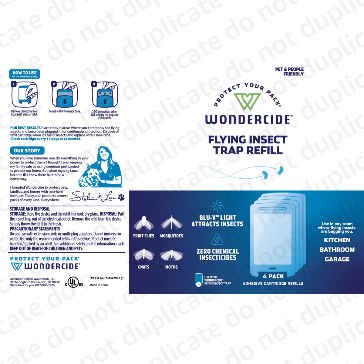 Wondercide eco-friendly packaging and low energy refills