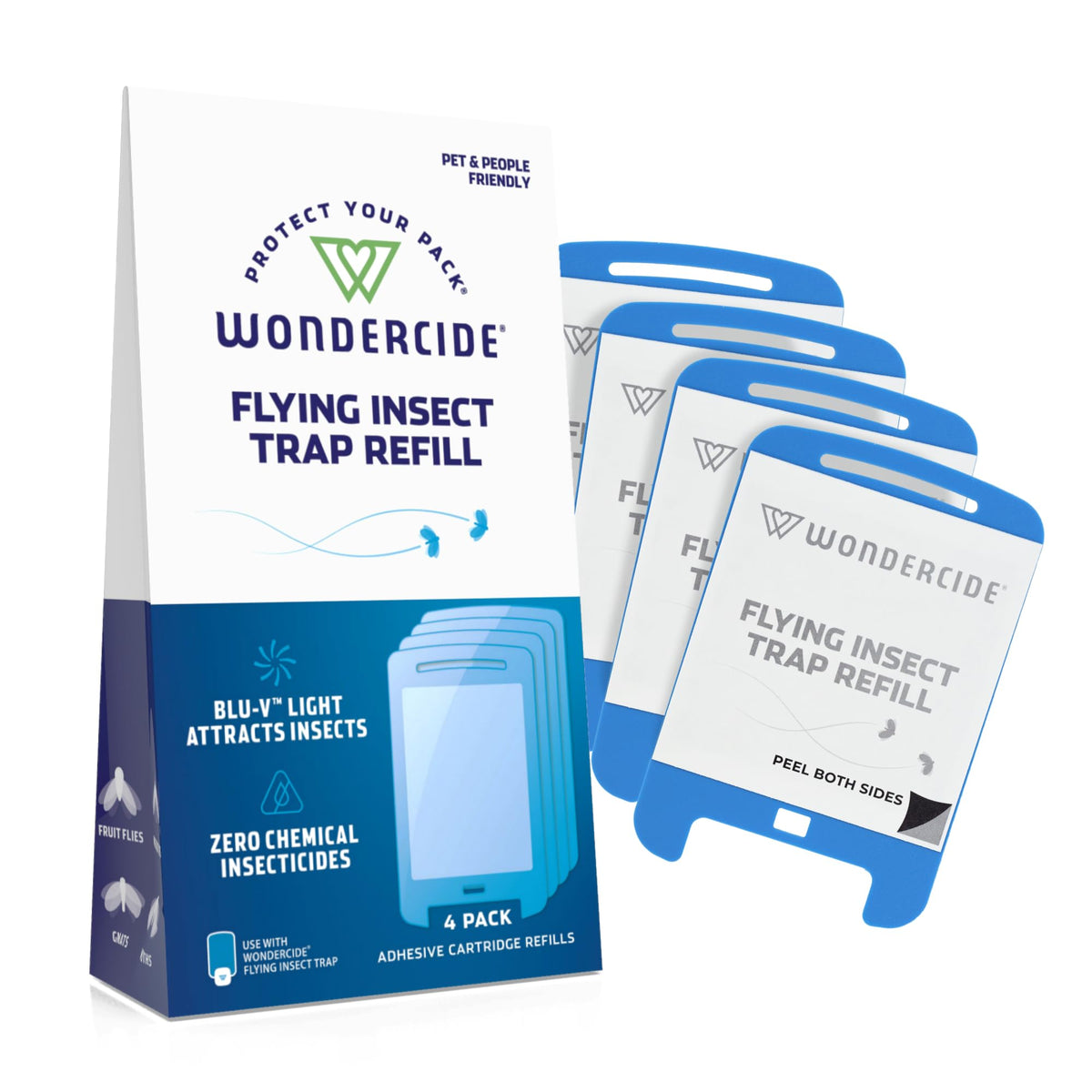 Wondercide flying insect trap refill 4-pack box for indoor use