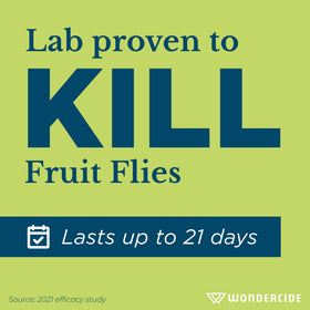 Wondercide fruit fly trap plant-based solution for home use.