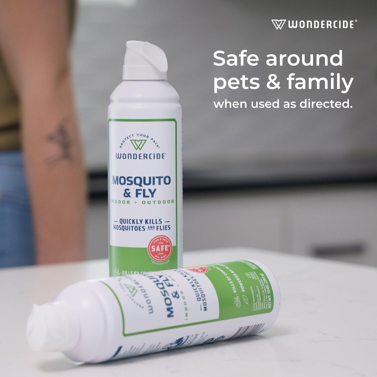 Safe for indoor/outdoor bug control around living spaces.