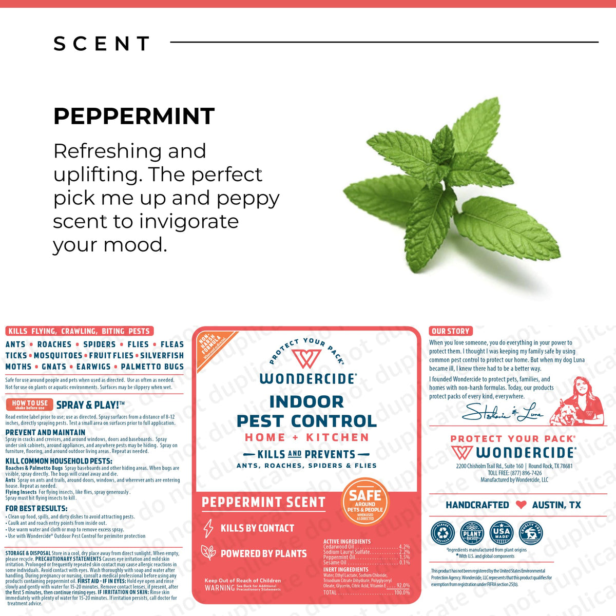 Wondercide essential-oils formula delivers plant-powered pest protection