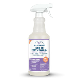 Wondercide Indoor Pest Spray plant-powered formula protects homes with natural pest deterrence.