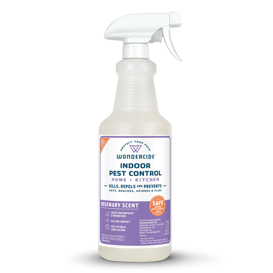 Wondercide Indoor Pest Spray plant-powered formula protects homes with natural pest deterrence.