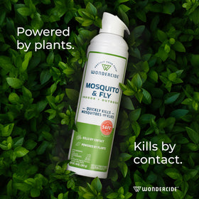 Natural lemongrass and geraniol scent helps repel bugs.