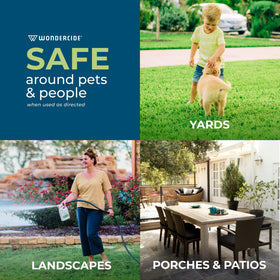 Wondercide concentrate used in edible garden with directions followed