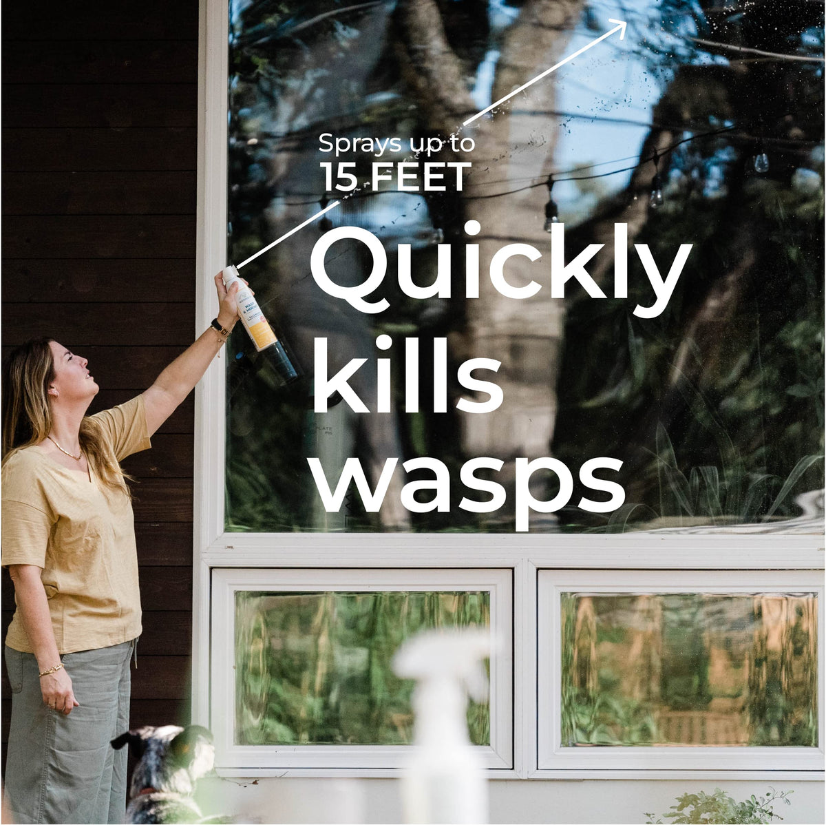 Plant-powered formula with lemongrass and geraniol for outdoor pests