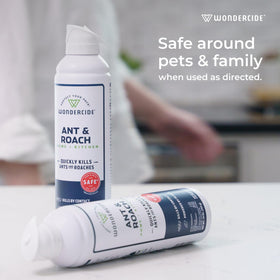 Wondercide plant powered formula featuring lemongrass and geraniol for pest control
