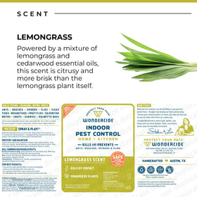 Wondercide USA-made label highlighting quality ingredients