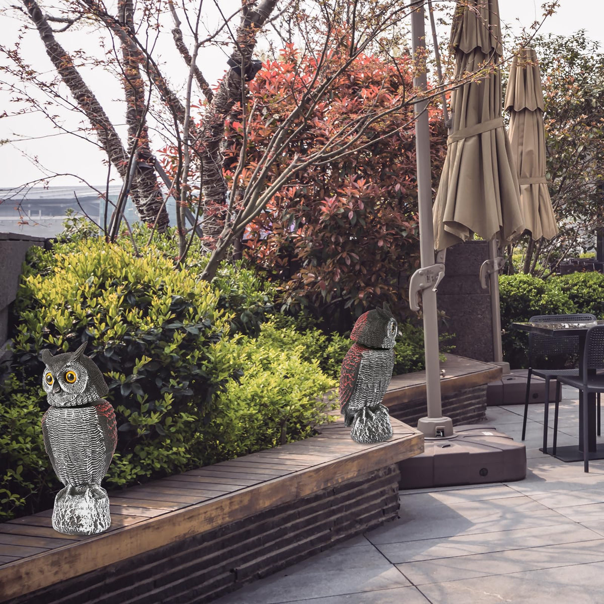 North American-inspired owl design for yards, patios, and gardens.