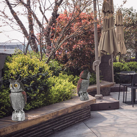 North American-inspired owl design for yards, patios, and gardens.