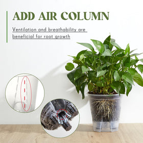 Raised drainage holes in Wonderjune pot support healthy root air flow