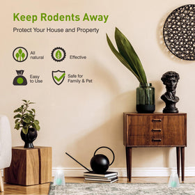 WonderMar mesh pouch holds a peppermint oil rodent repellent for easy placement.