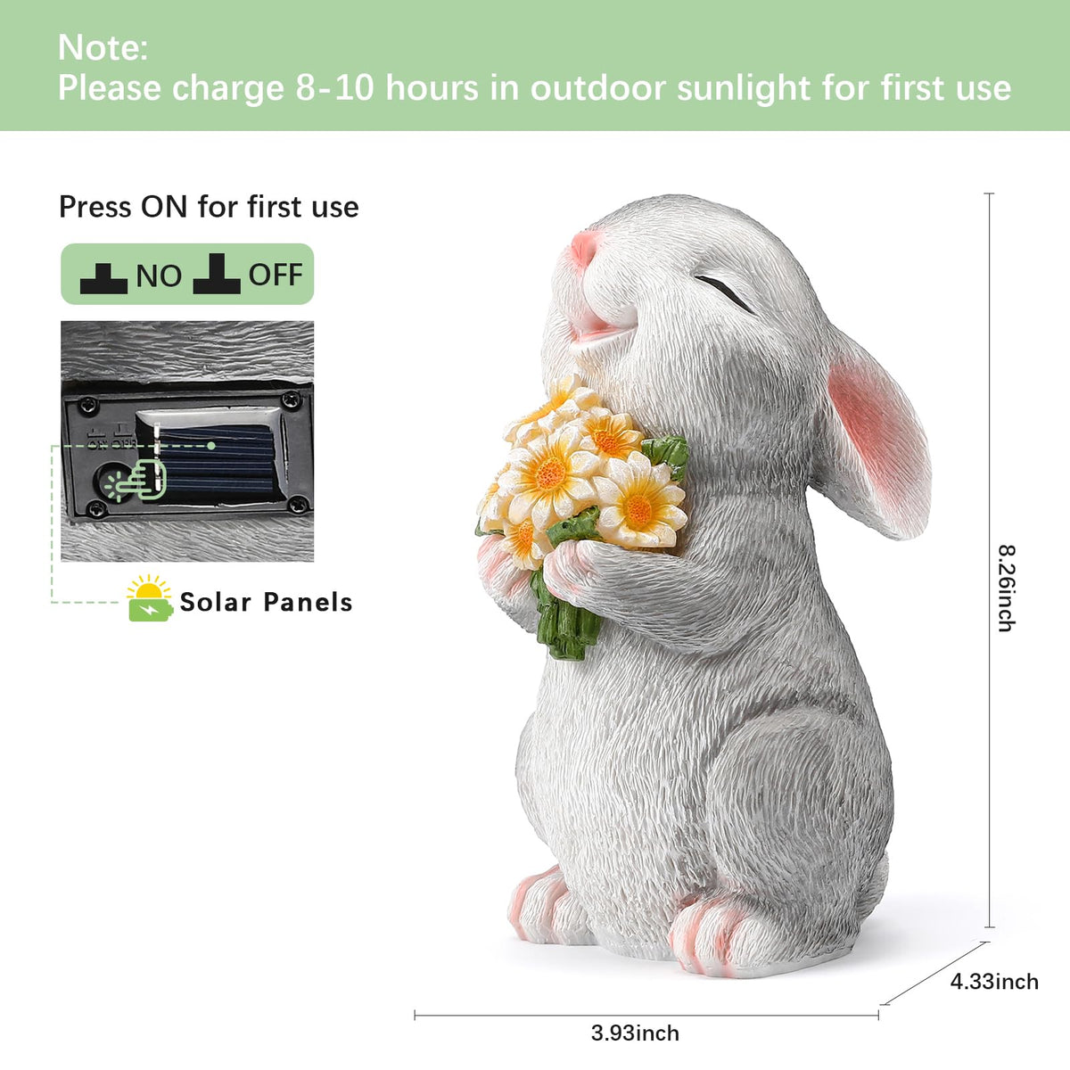 WONDHOME solar-powered lights illuminate flower beds at night