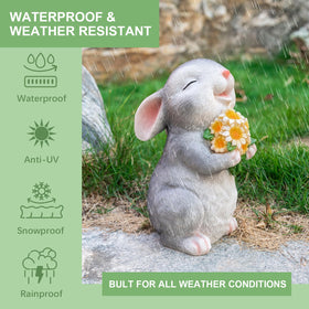 WONDHOME hand-painted bunny adds color to patios