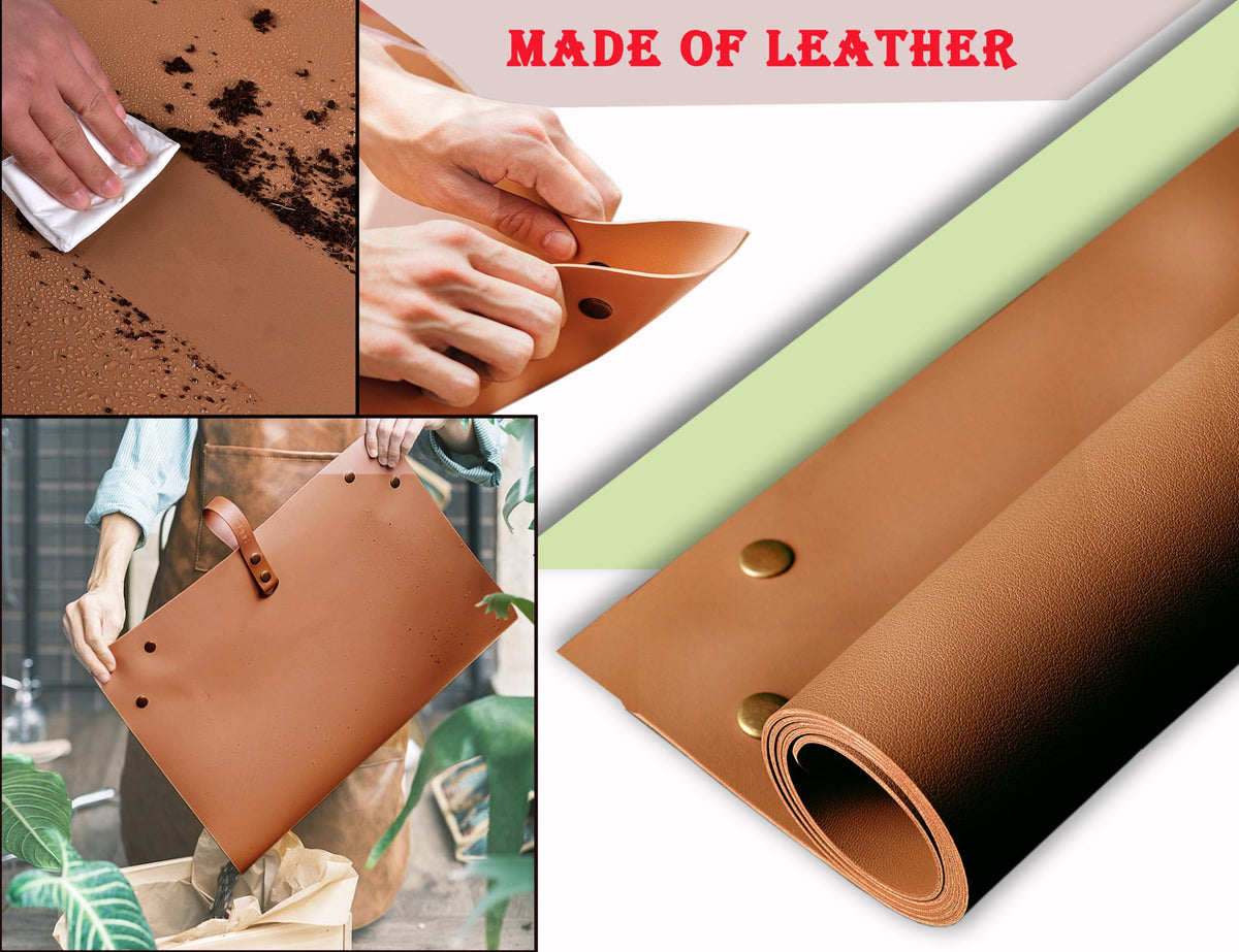 WondMall easy-clean potting mat after use, wipe quickly