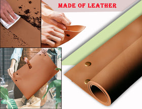 WondMall easy-clean potting mat after use, wipe quickly