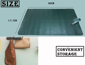 WondMall easy-clean, quick-dry leather mat for mess-free work.