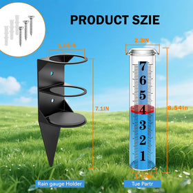 WondMall easy install rain gauge for posts fences or soil stakes