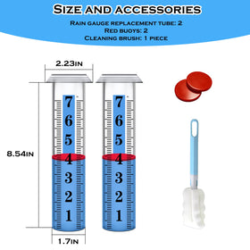 WondMall large font scale on rain gauge tube for rapid readings