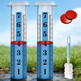 WondMall rain gauge replacement tube with 7-inch capacity and clear scale for outdoor use