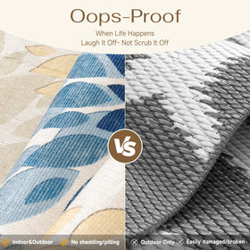 WondRg durable non-shedding rug resists fading with sun and weather.