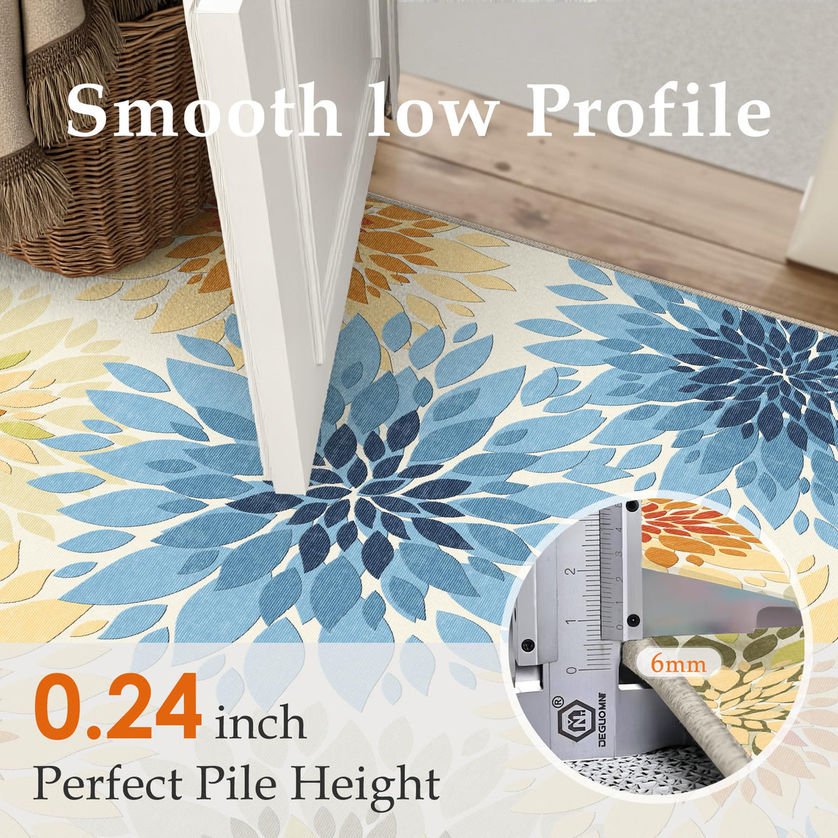 WondRg UV-protected outdoor rug keeps colors vibrant after sun exposure.