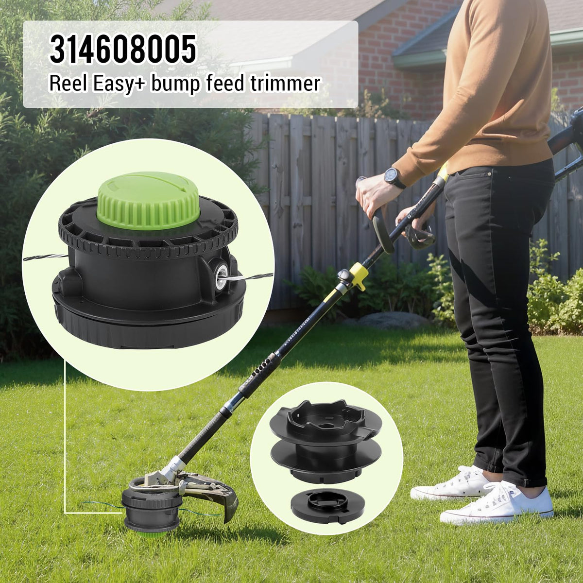 Compatibles across 40V and two-stroke Ryobi trimmers for broad compatibility