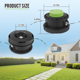 WONEHI Reel Easy+ bump-feed head in action demonstrates quick line feed