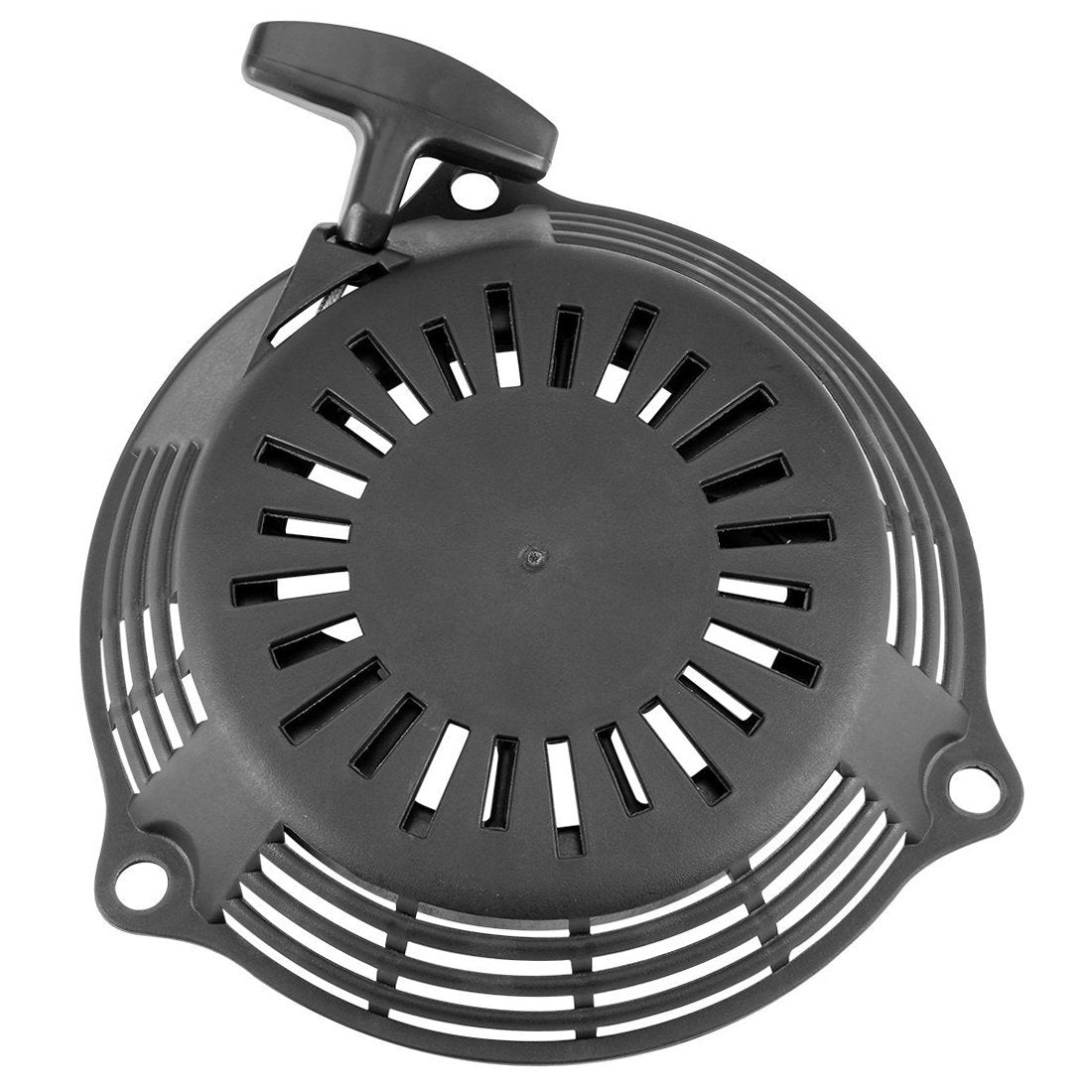 Woniu recoil starter close-up showing fit with Honda GCV160 engines for reliable starting.