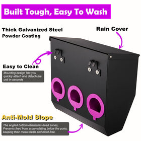 Woobud CluckRoots detachable mount design for quick repositioning.