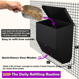 Woobud CluckRoots 5-minute installation on a wire cage.