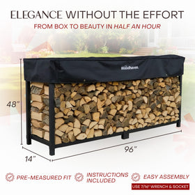 Woodhaven durable steel construction underscores strength for years of use.