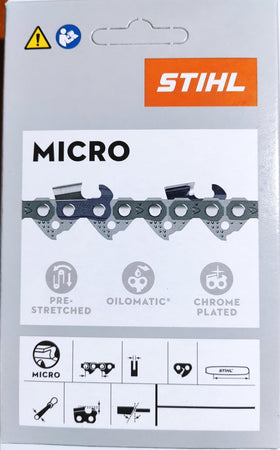 WoodlandPRO Stihl 14-inch chain loop close-up showing durable drive links for reliable cutting.