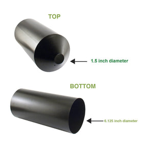Woodlink torpedo baffle diameter six point one two five inches.