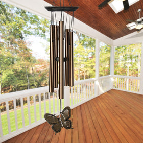 Woodstock My Butterfly Chime in sunlight reveals airy, musical tones