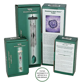 Woodstock Chakra Seven Stones chime gift box ready for birthdays or occasions