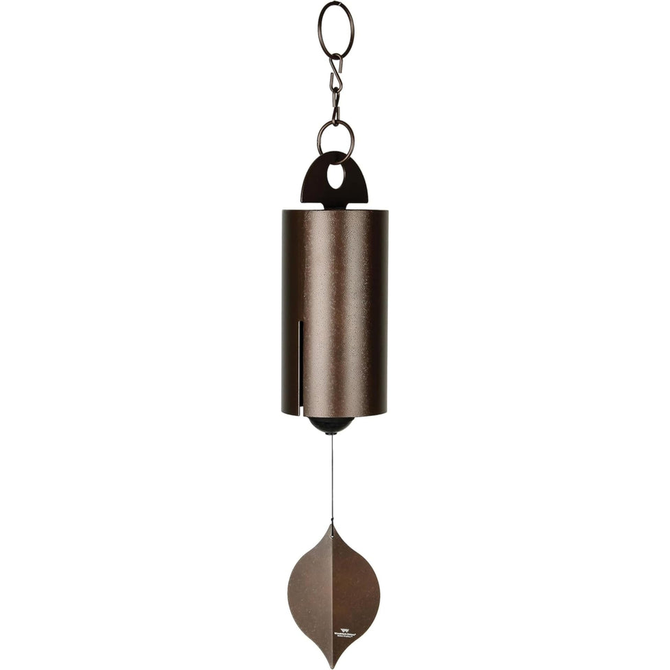 Woodstock Heroic Windbell 40-inch antique copper bell for deep outdoor ambience