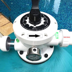 Wootile waterproof vinyl labels resist moisture in pool environments.
