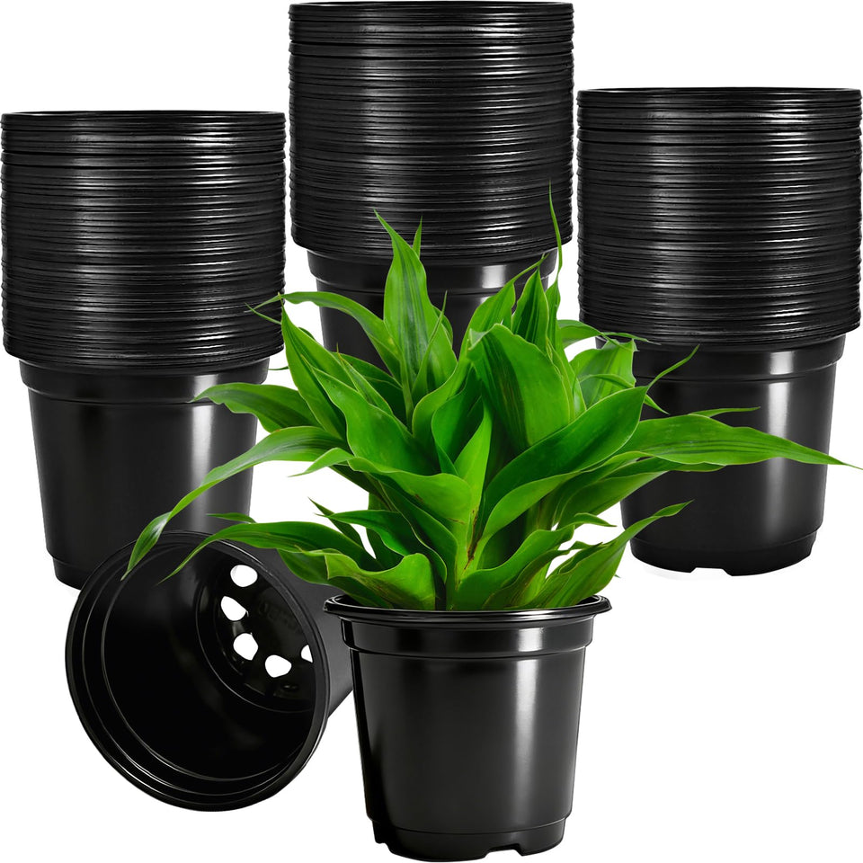 Woozettn flexible plastic nursery pots for seedling propagation and transplanting