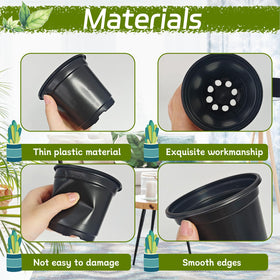 Woozettn nursery pot bottom drainage holes promote airflow