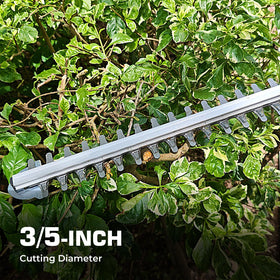 WORFCI hedge trimmer in outdoor use for garden maintenance.