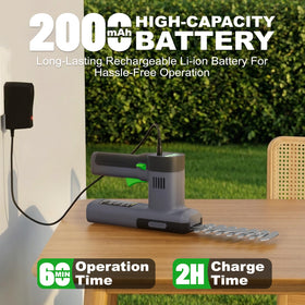 WORFCI 2000mAh battery provides extended cordless runtime