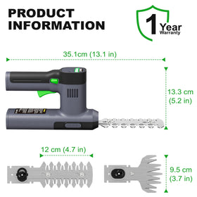 WORFCI compact garden tool ideal for hedge trimming